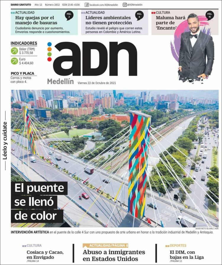 Portada de ADN - Medellín (Colombia)