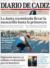 Portada de Diario de Cádiz (España)