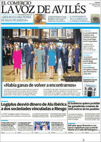 Portada de El Comercio - Avilés (España)