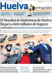 Portada de Huelva Información (España)