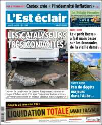 Portada de L'Est Eclair (Francia)