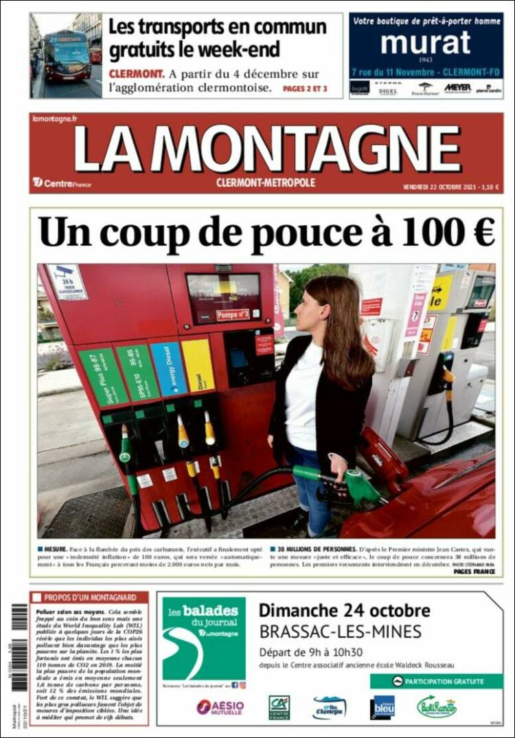 Portada de La Montagne (Francia)