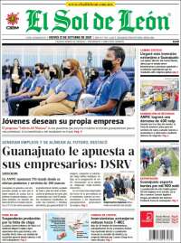 Portada de El Sol de León (M&eacute;xico)