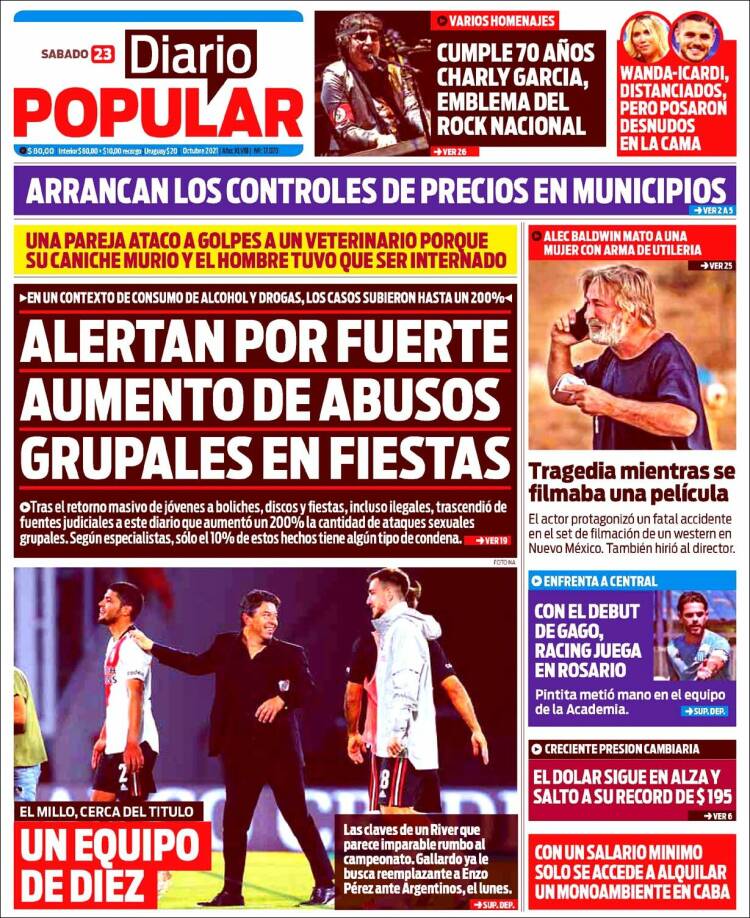 Portada de Diario Popular (Argentina)