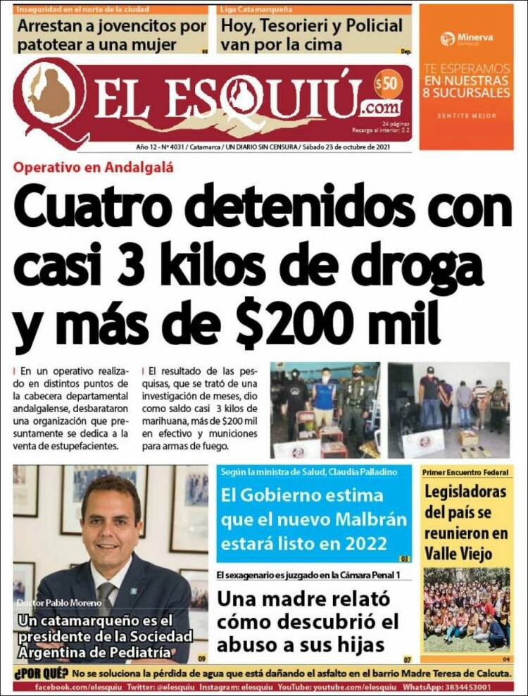 Portada de El Esquiu (Argentina)