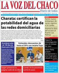 Portada de La Voz del Chaco (Argentina)