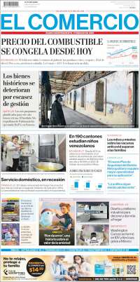 Portada de El Comercio (Ecuador)