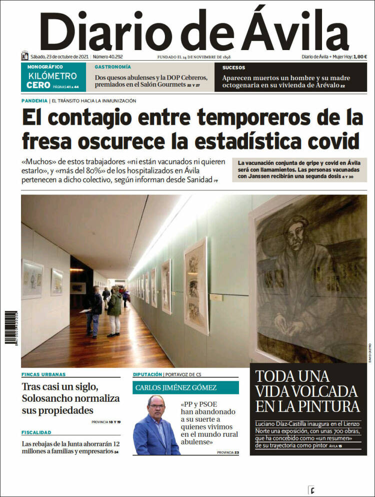 Portada de Diario de Ávila (España)