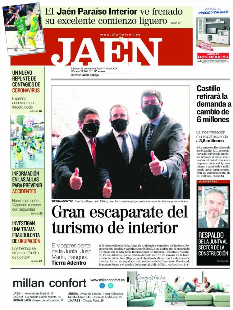 Portada de Diario Jaén (España)