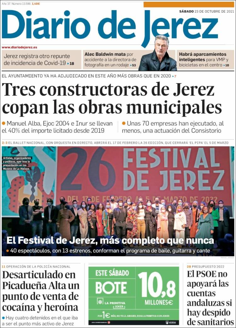 Portada de Diario de Jerez (España)