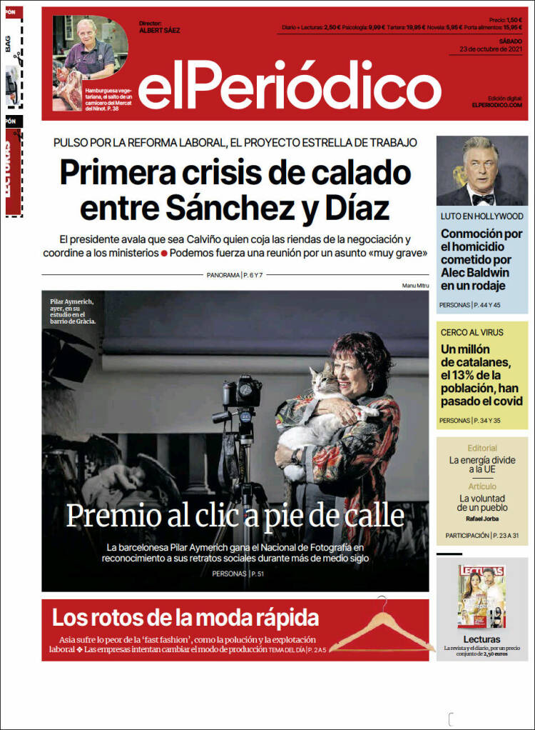 Portada de El Periódico (España)