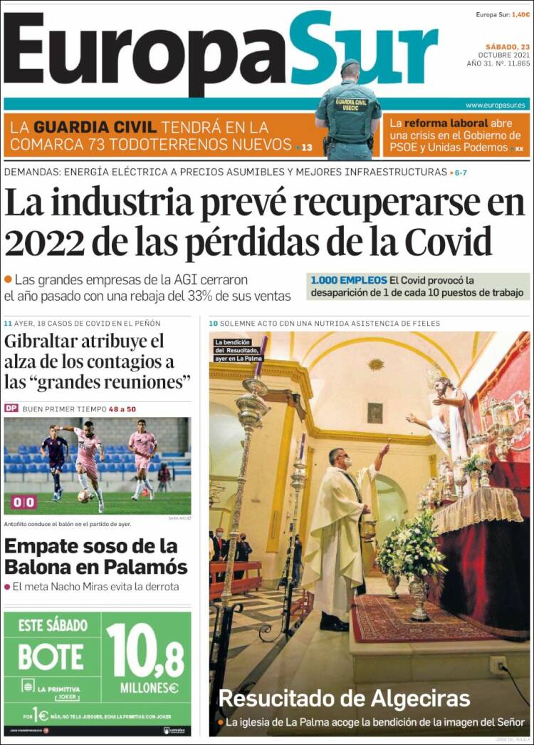 Portada de Europa Sur (España)