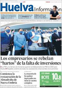 Portada de Huelva Información (España)