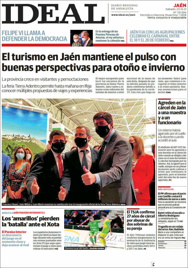 Portada de El Ideal de Jaén (España)
