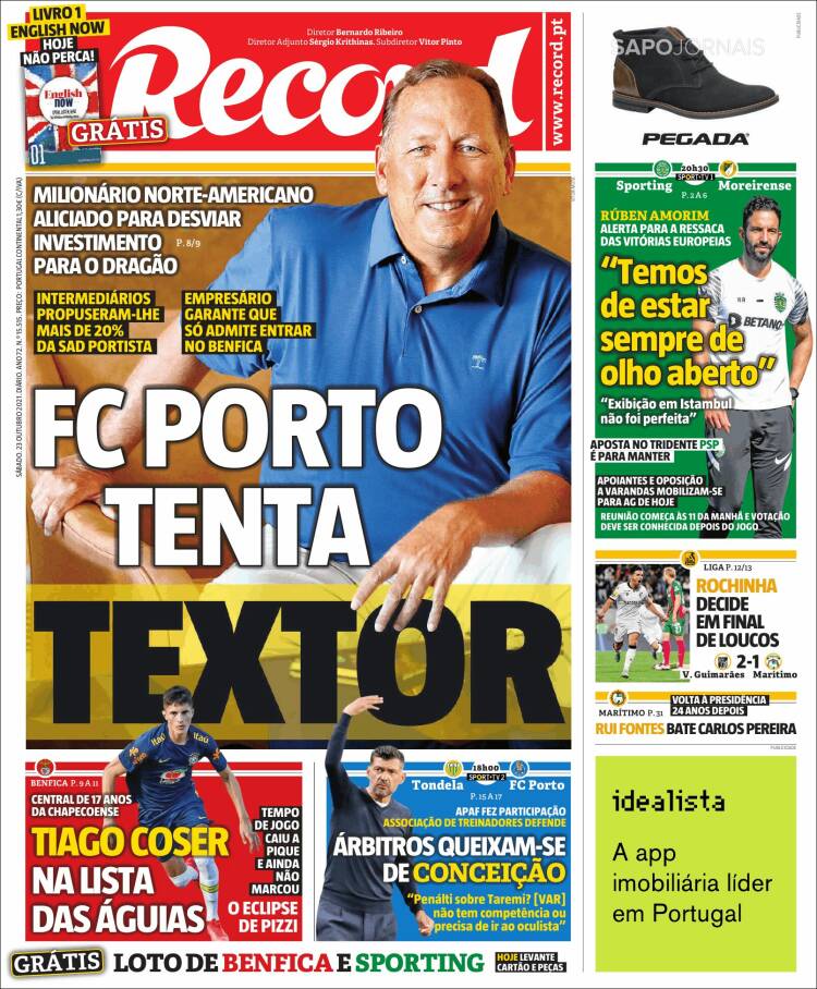 Portada de Record (Portugal)