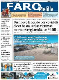 Portada de El Faro de Melilla (España)