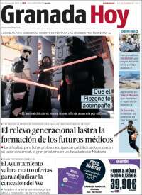 Portada de Granada Hoy (España)