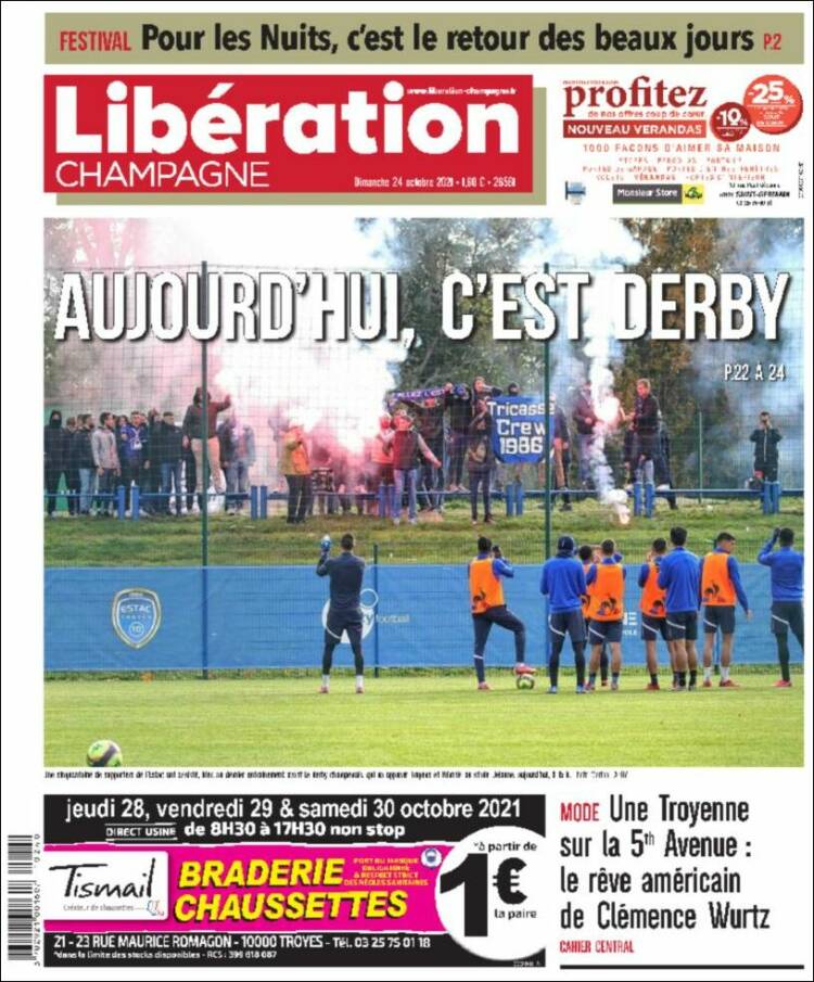 Portada de Libération Champagne (Francia)