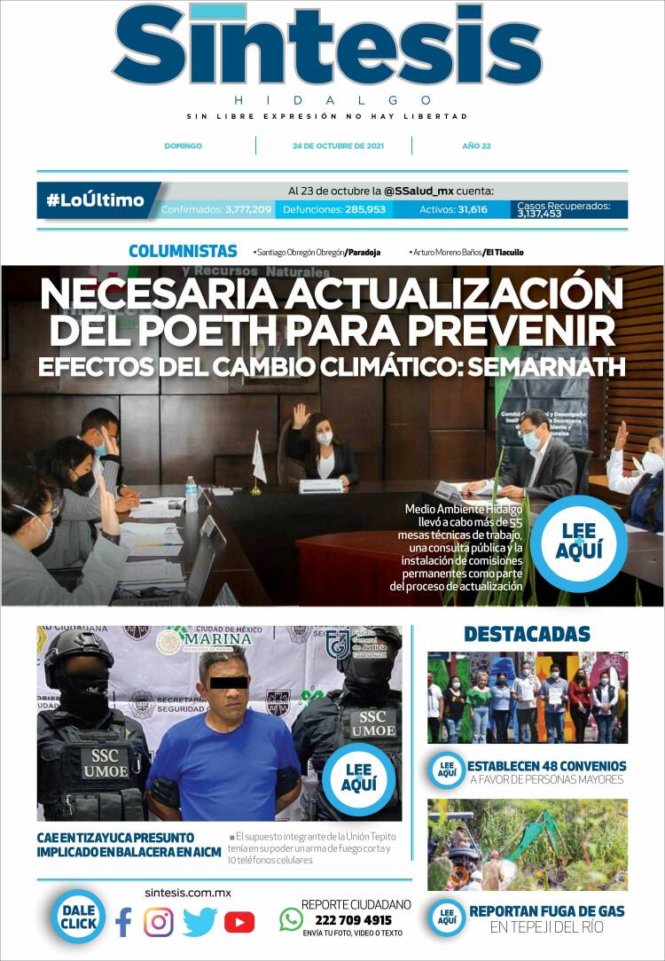 Portada de Sistesis - Hidalgo (México)