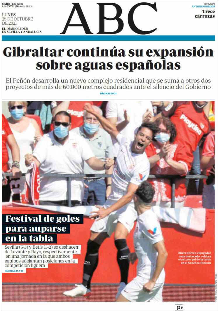 Portada de ABC - Sevilla (España)