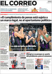 Portada de El Correo (España)