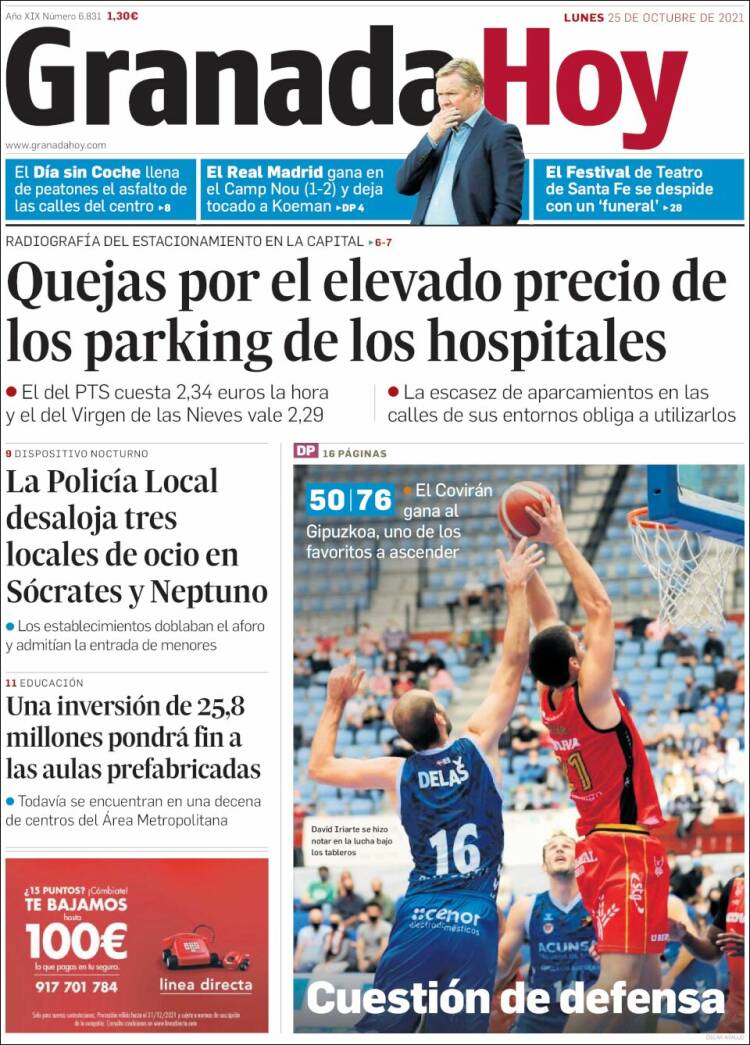 Portada de Granada Hoy (España)