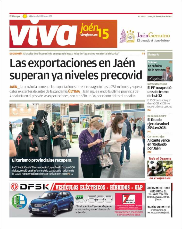 Portada de Viva Jaén (España)