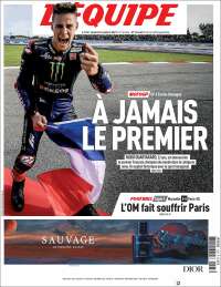 Portada de L'Equipe (Francia)