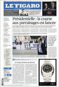 Portada de Le Figaro (Francia)