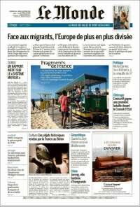 Portada de Le Monde (Francia)