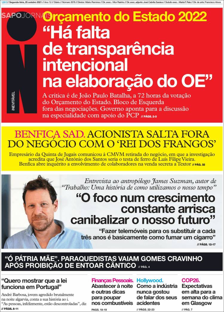 Portada de I - informação (Portugal)