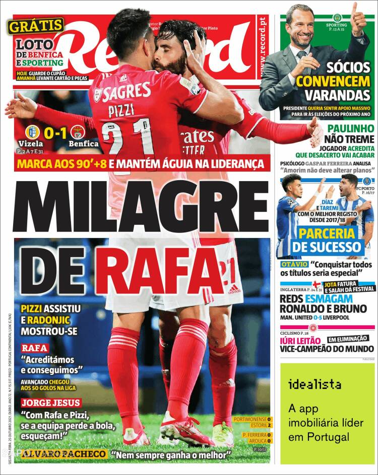 Portada de Record (Portugal)