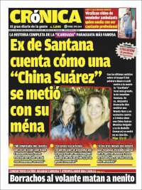 Portada de Diario Crónica (Paraguay)