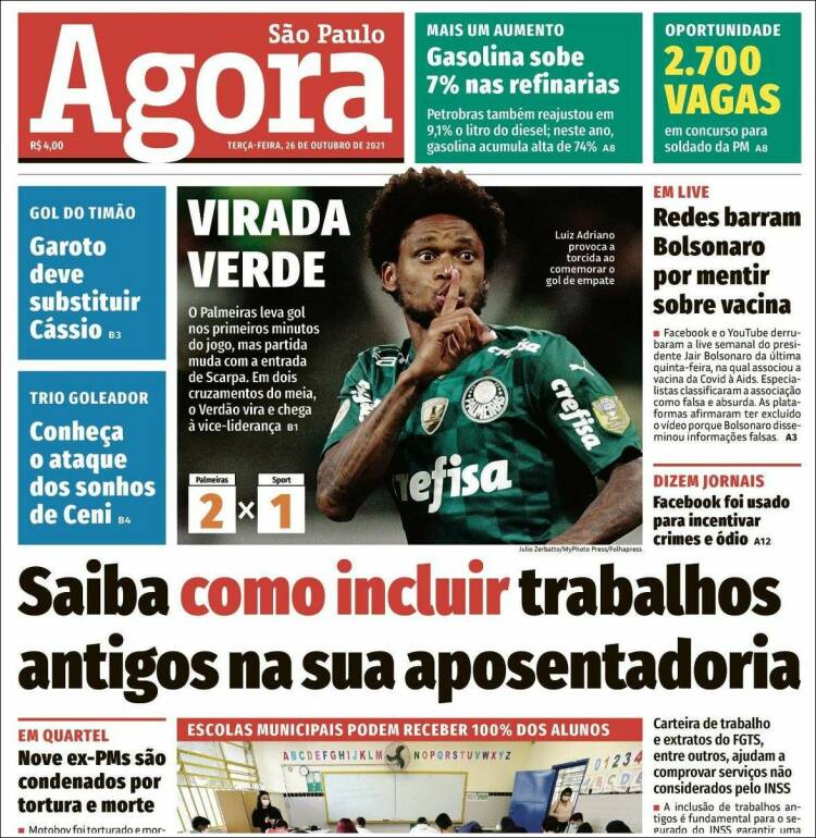 Portada de Jornal Agora (Brasil)