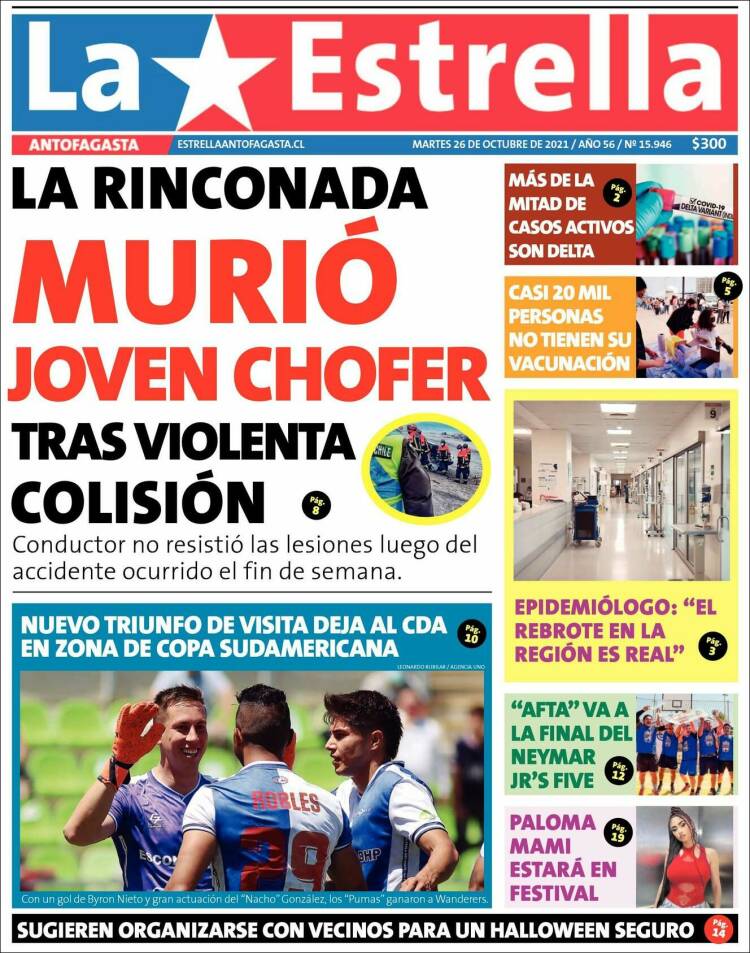 Portada de La Estrella del Norte (Chile)