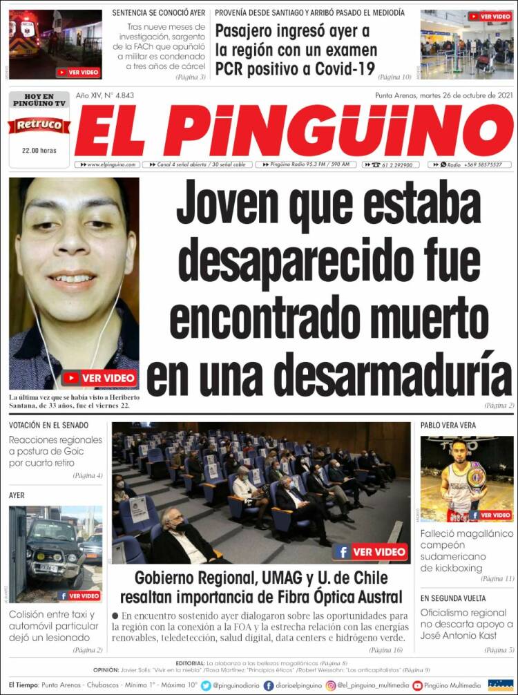 Portada de El Pingüino (Chile)