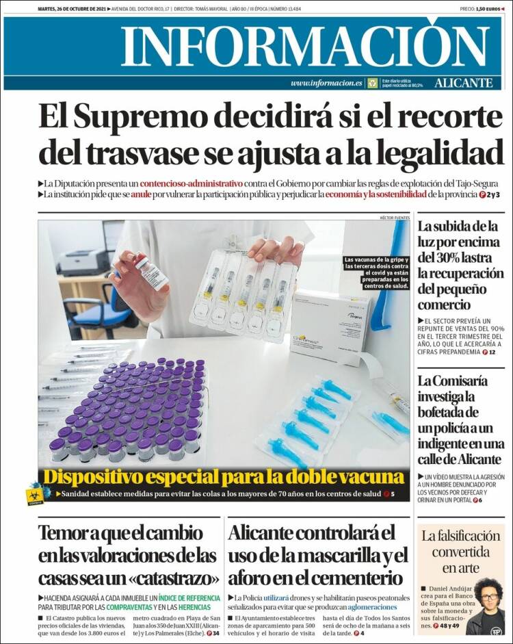 Portada de Diario Información (España)