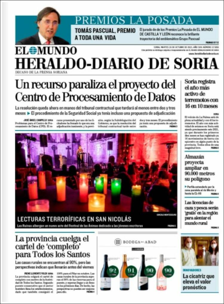 Portada de Diario de Soria (España)