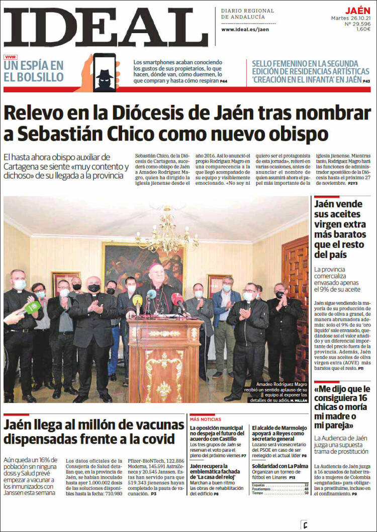 Portada de El Ideal de Jaén (España)