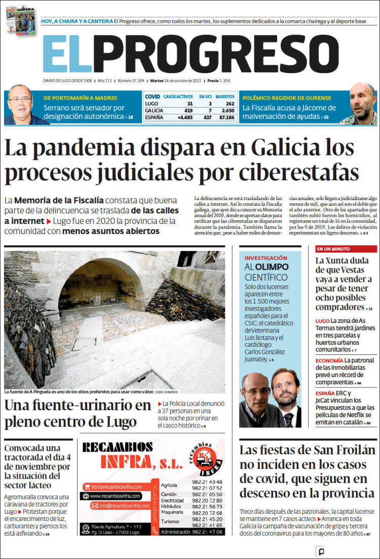 Portada de El Progreso (España)