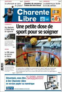 Portada de Charente Libre (Francia)