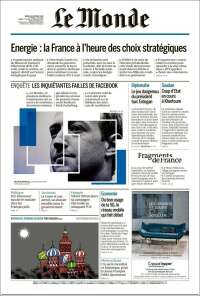 Portada de Le Monde (Francia)