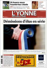 Portada de L'Yonne-Républicaine (Francia)