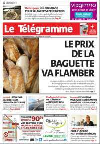 Portada de Télégramme (Francia)