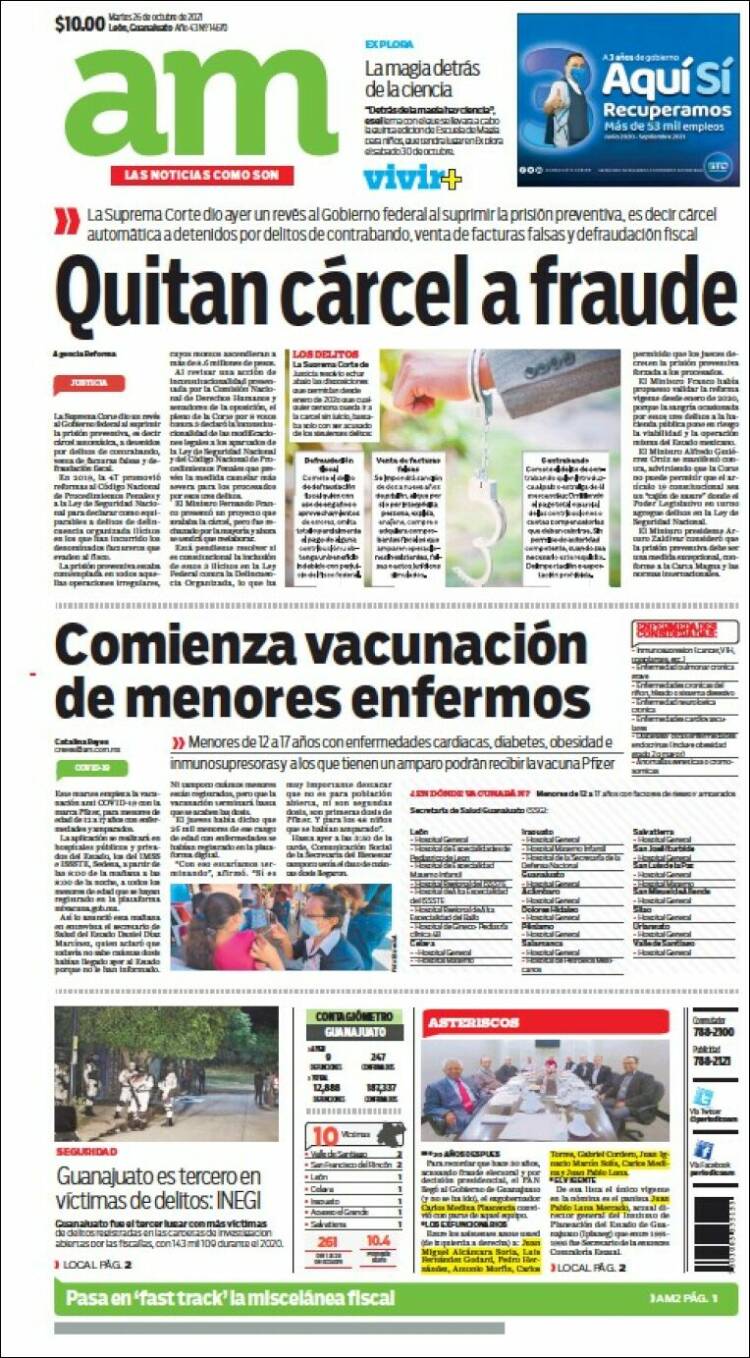 Portada de Al Día A.M. (México)