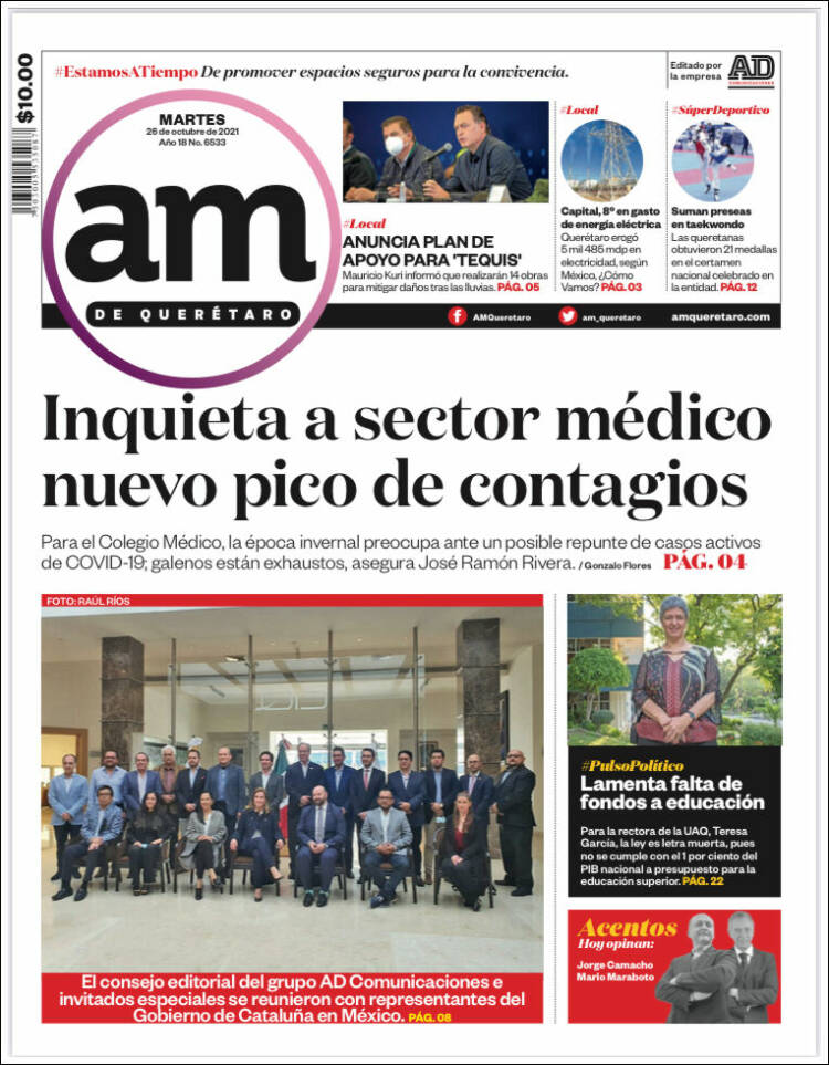 Portada de A.M. Querétaro (México)