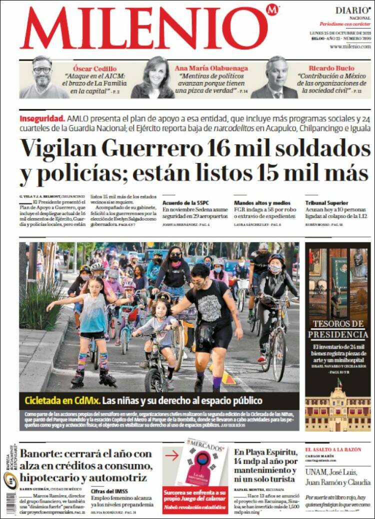 Portada de Milenio (México)