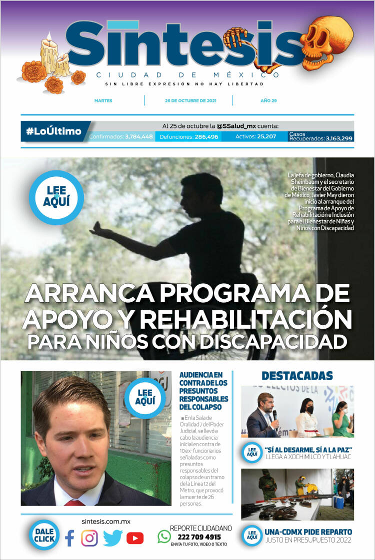 Portada de Síntesis Nacional (México)