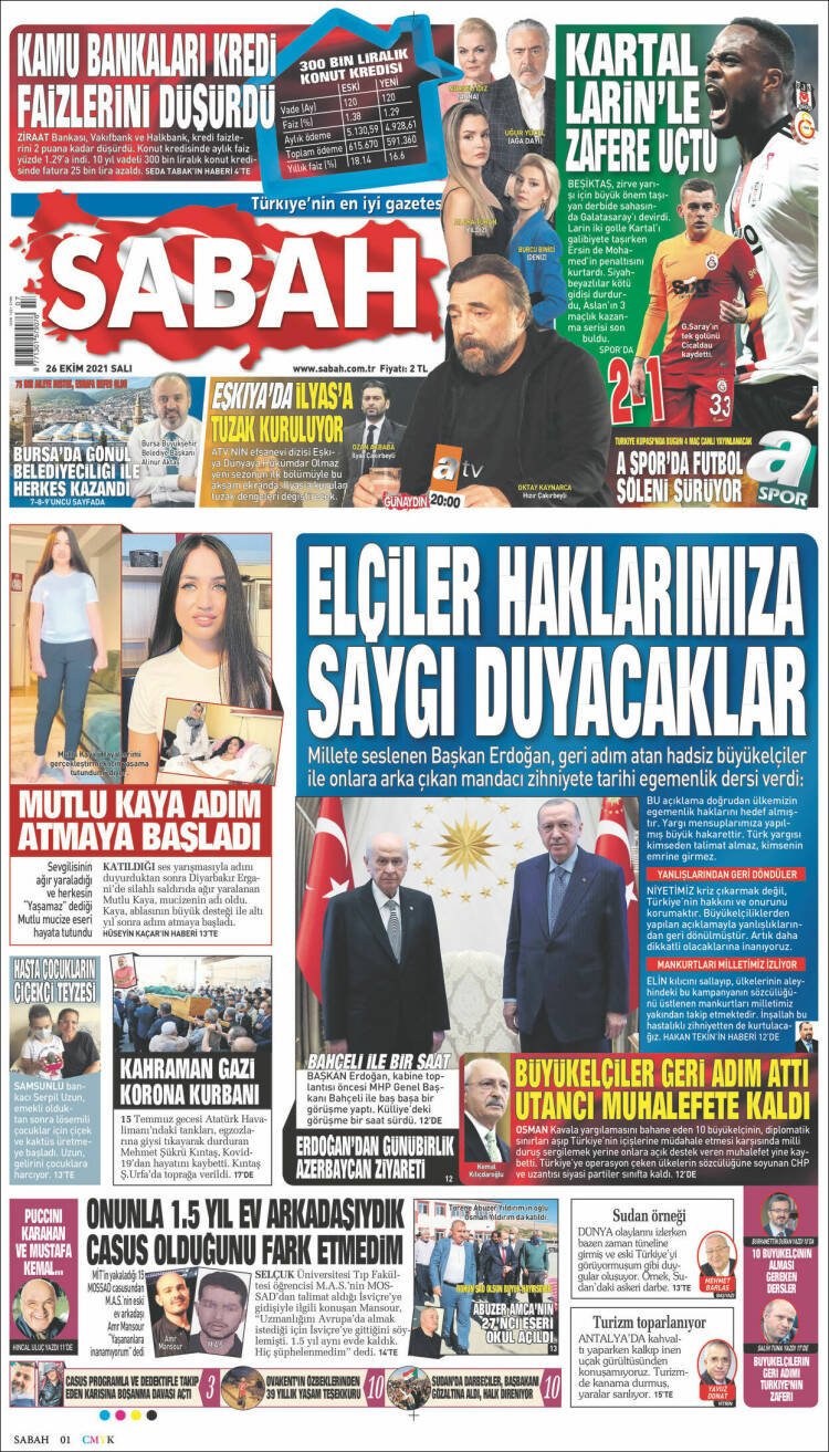 Portada de Sabah (Turqu&iacute;a)