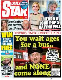 Portada de Daily Star (Reino Unido)